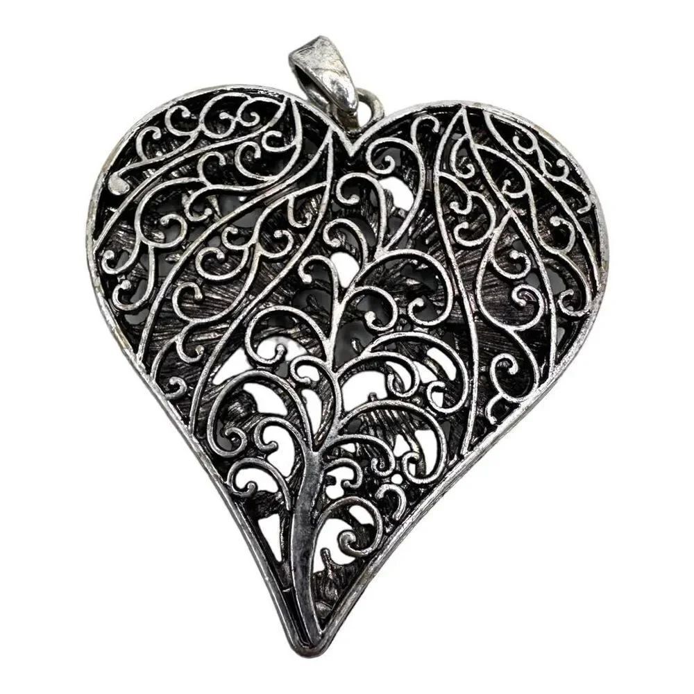 Heart Pendant silver, flawed  - Picture 2 of 4
